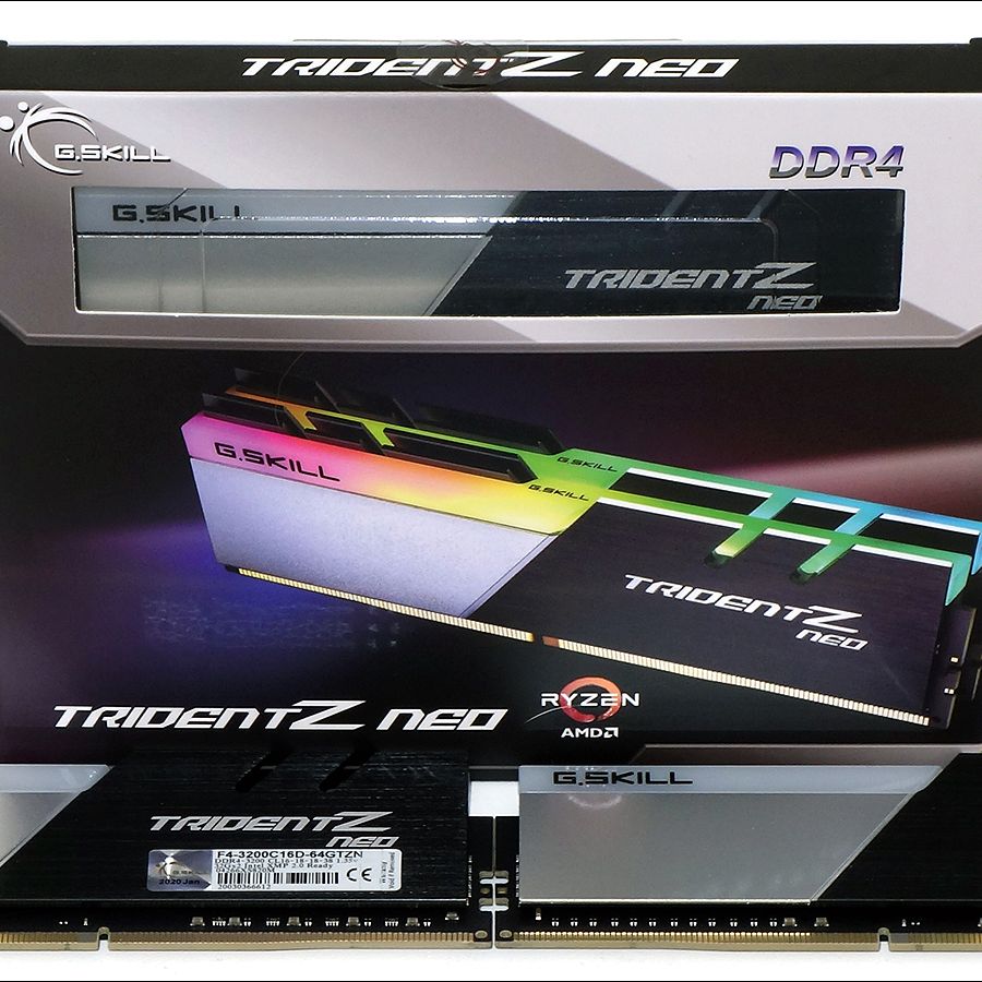 G.Skill TridentZ Neo 2x32GB DDR4-3200 C16 Review: Dense