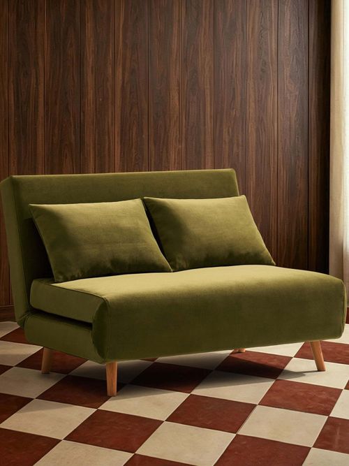 Seattle Double Click Clack Sofa Bed - Muted Moss