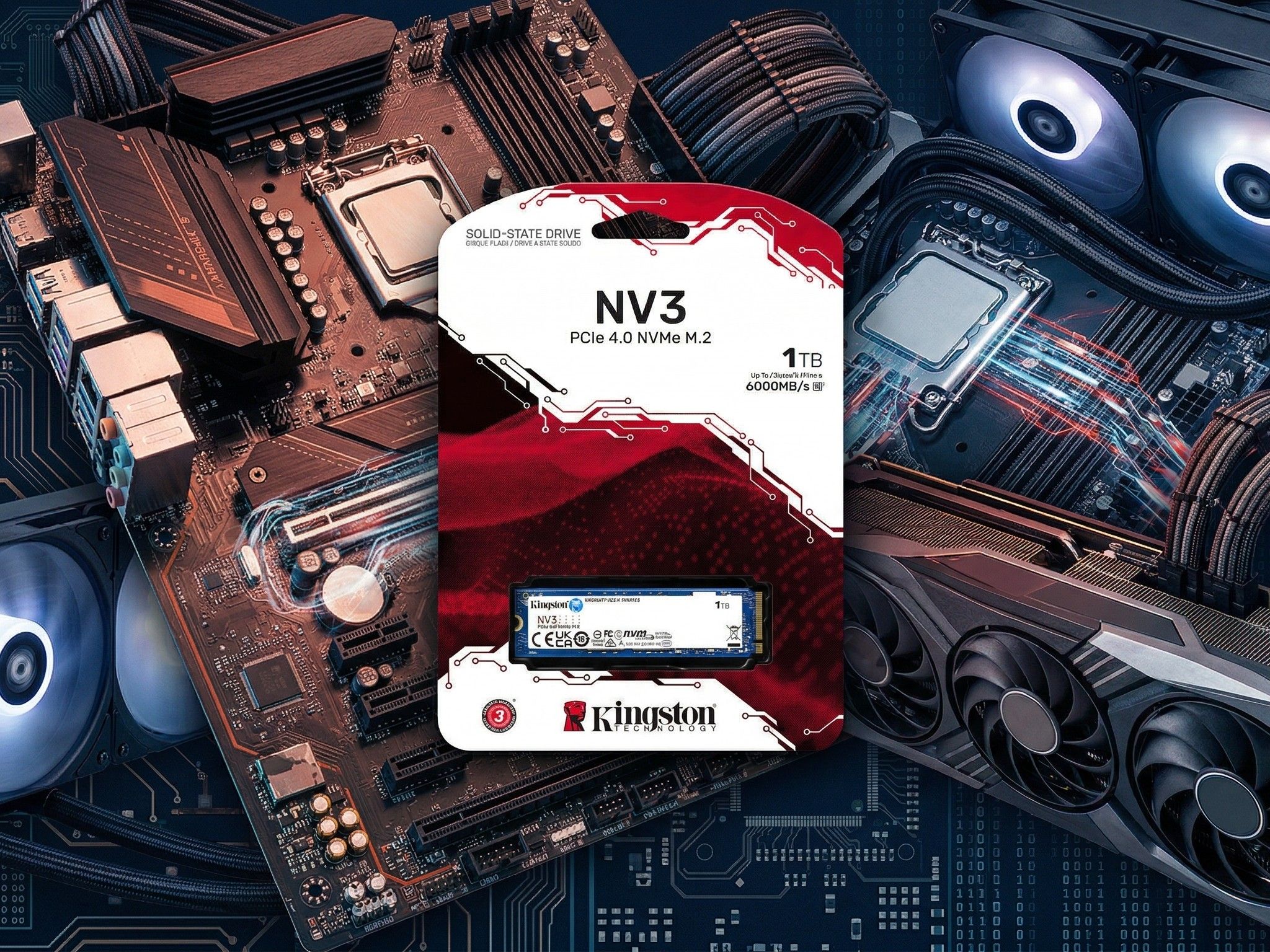 内蔵型SSD Kingston 1TB SSD M.2 NVMe Amazon.com: Kingston NV3 1TB M.2 2230 NVMe SSD | Up to 6000MB/s