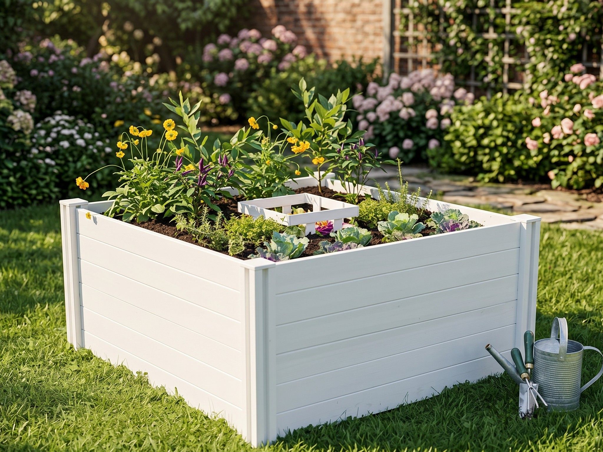 Keyhole Garden Bed from Costco Turns Scraps Into Garden Gold