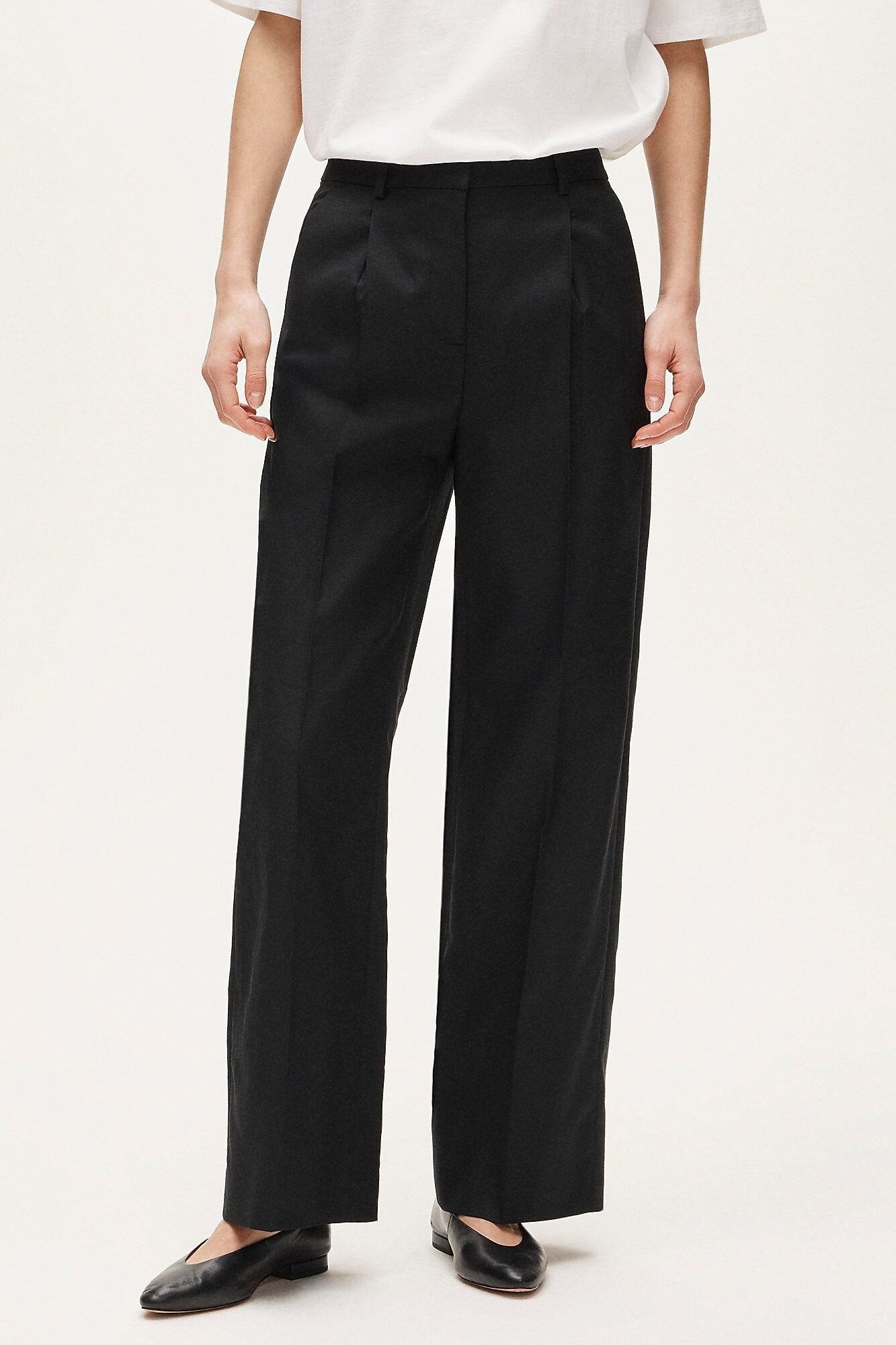 J.Crew, Essential wide-leg pant in Gramercy linen blend