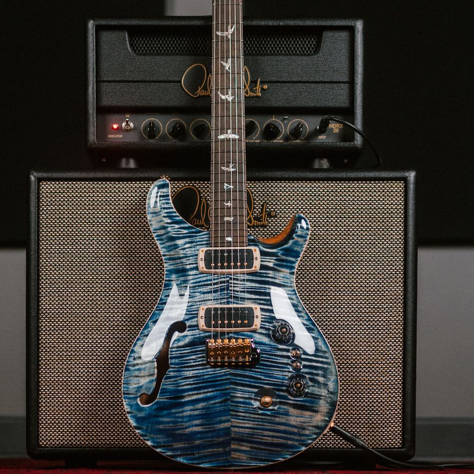 ギター PRS Custom 24 Semi-Hollow SE CUSTOM 24 SEMI-HOLLOW PIEZO LAKE BLUE | Tom Lee Music