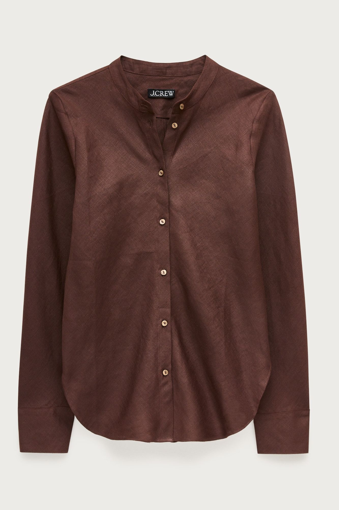 Bias-Cut Linen Shirt