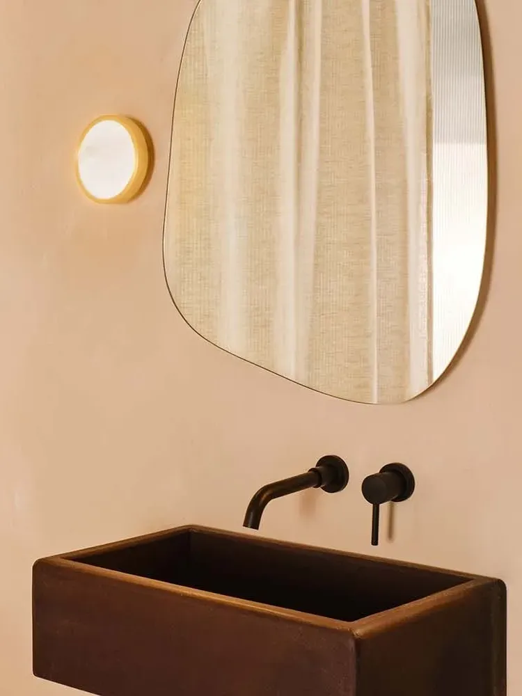 wall led lights bathroom natural alabaster