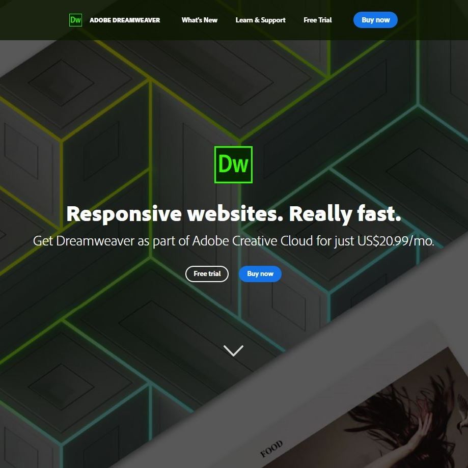 Adobe Dreamweaver web design software review | TechRadar, image size:919x919