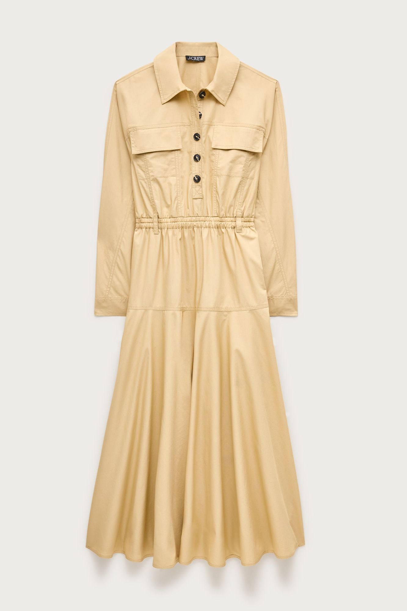 Trench Shirt-Dress in Cotton Poplin