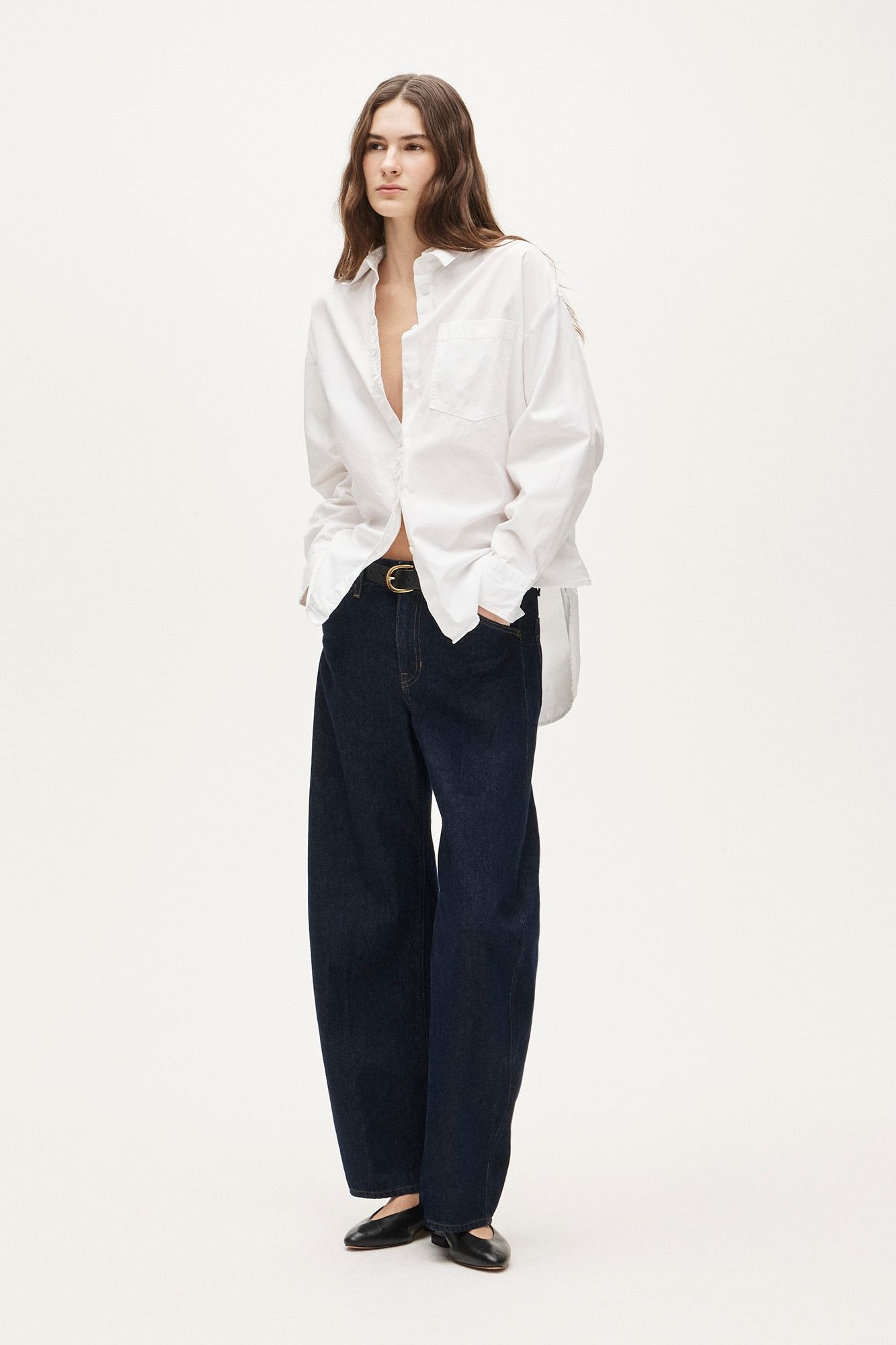 &amp;Eacute;tienne Oversized Shirt in Lightweight Oxford