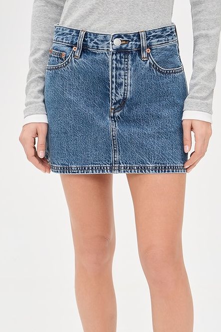 Still Here Holly Denim Skirt