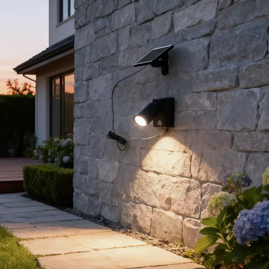 Argos, Black Plastic Solar Sensor LED Spot Light