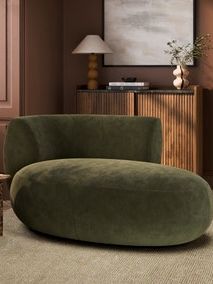 Lozenge Velvet Chaise Longue