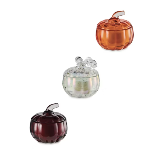 Hotel Collection, Decorative Pumpkin Candle, 3 pack