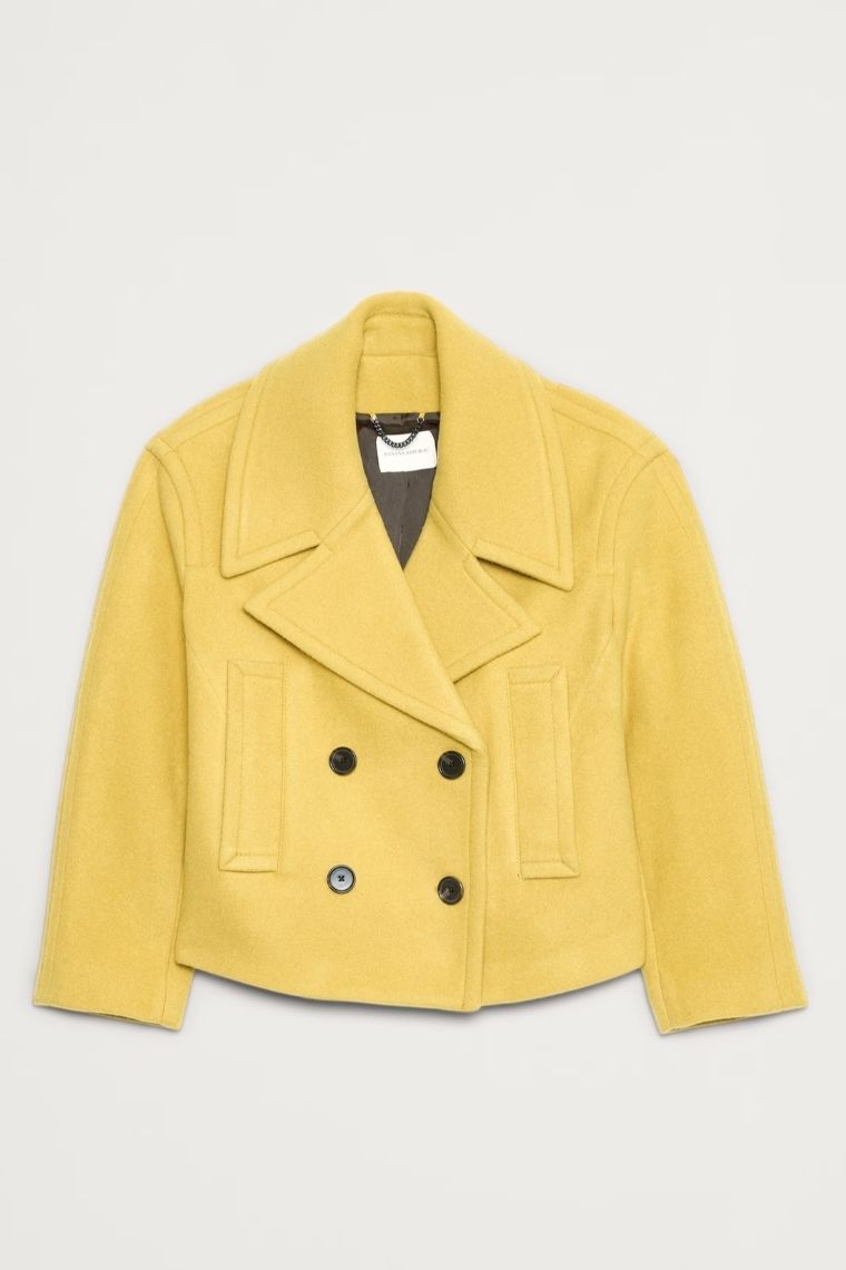 Banana Republic, Italian Melton Wool-Blend Peacoat