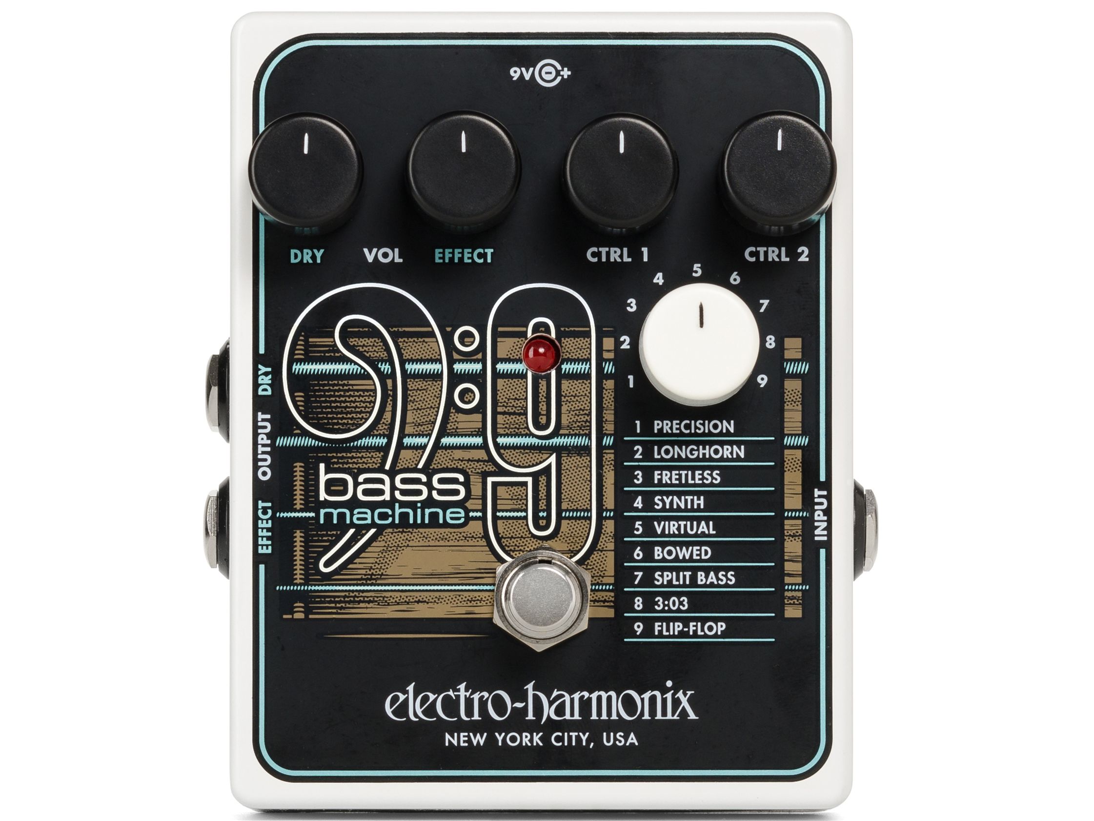 Electro-Harmonix Introduces the Bass9 Bass Machine Pedal