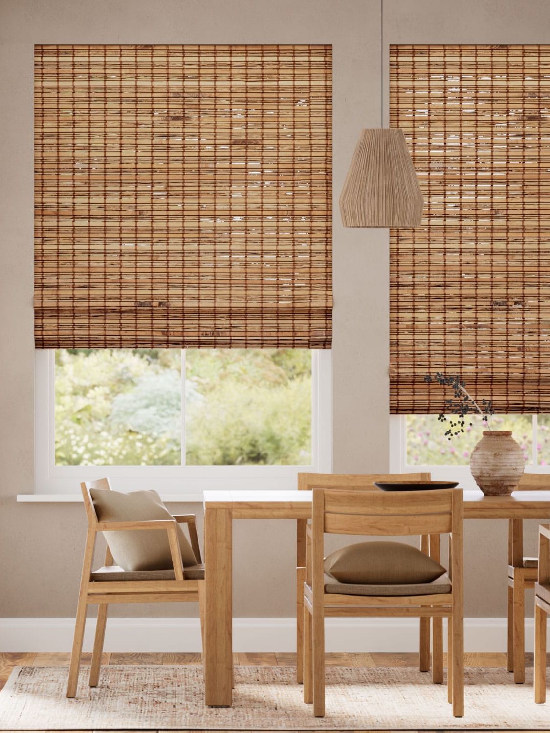 blinds-2go, Electric Loreto Walnut Roman Blind