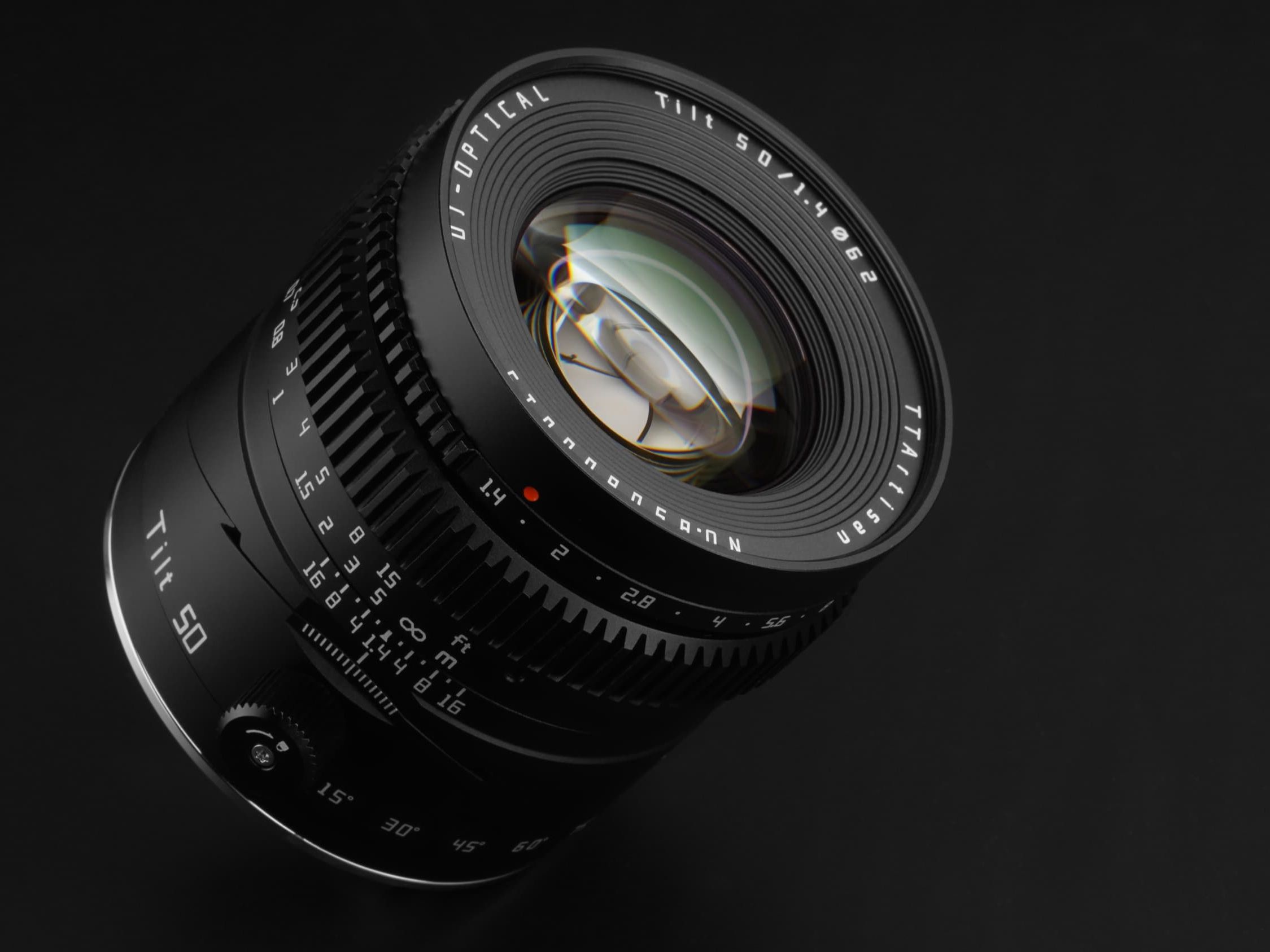 TTartisan 50mm f/1.4 Tilt lens launches in Sony E and Leica L