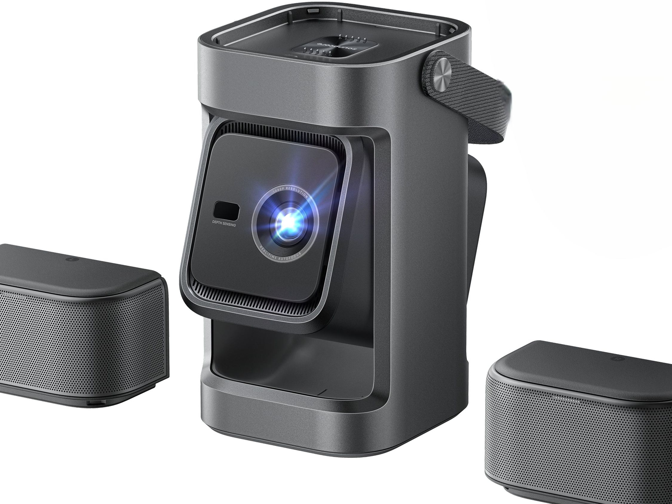 Nebula's new portable projector comes with detachable speakers for