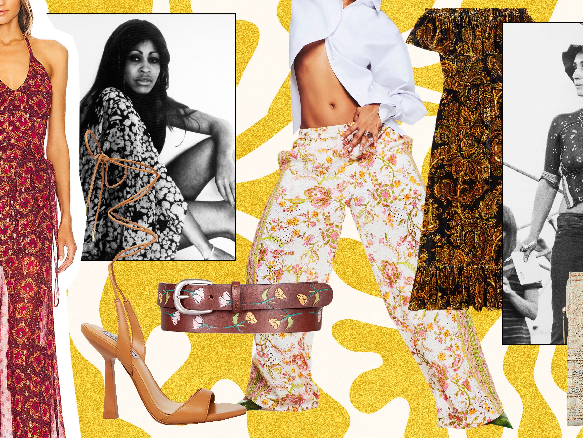 chinese dress ladies Janis Cotton Frill Maxi Dress / Lemon | Meshki main image 1