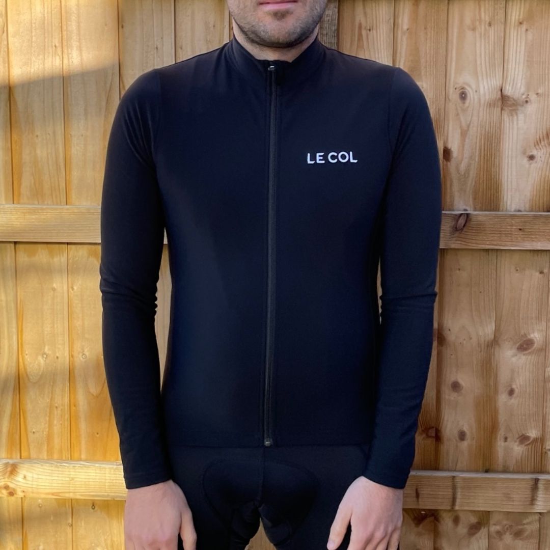 Image shows cyclist wearing jersey