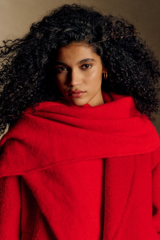 Marianne Scarf - Red - Baby Alpaca - S&amp;eacute;zane