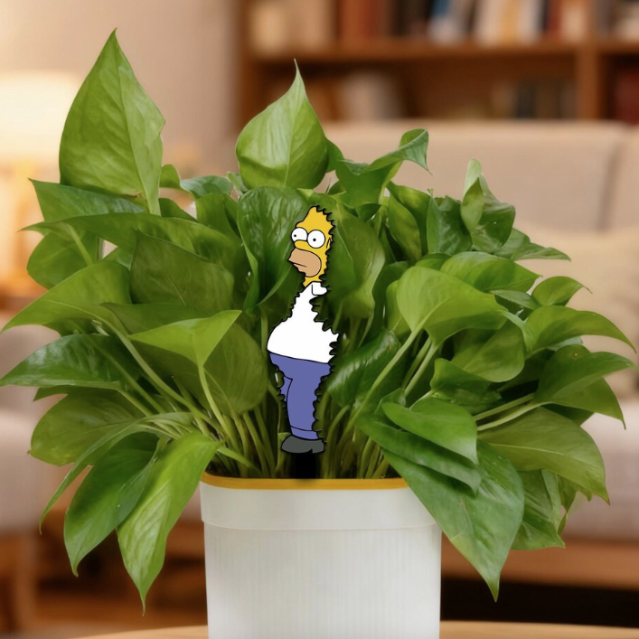 Etsy PalalaUK houseplant decoration Homer Simpson