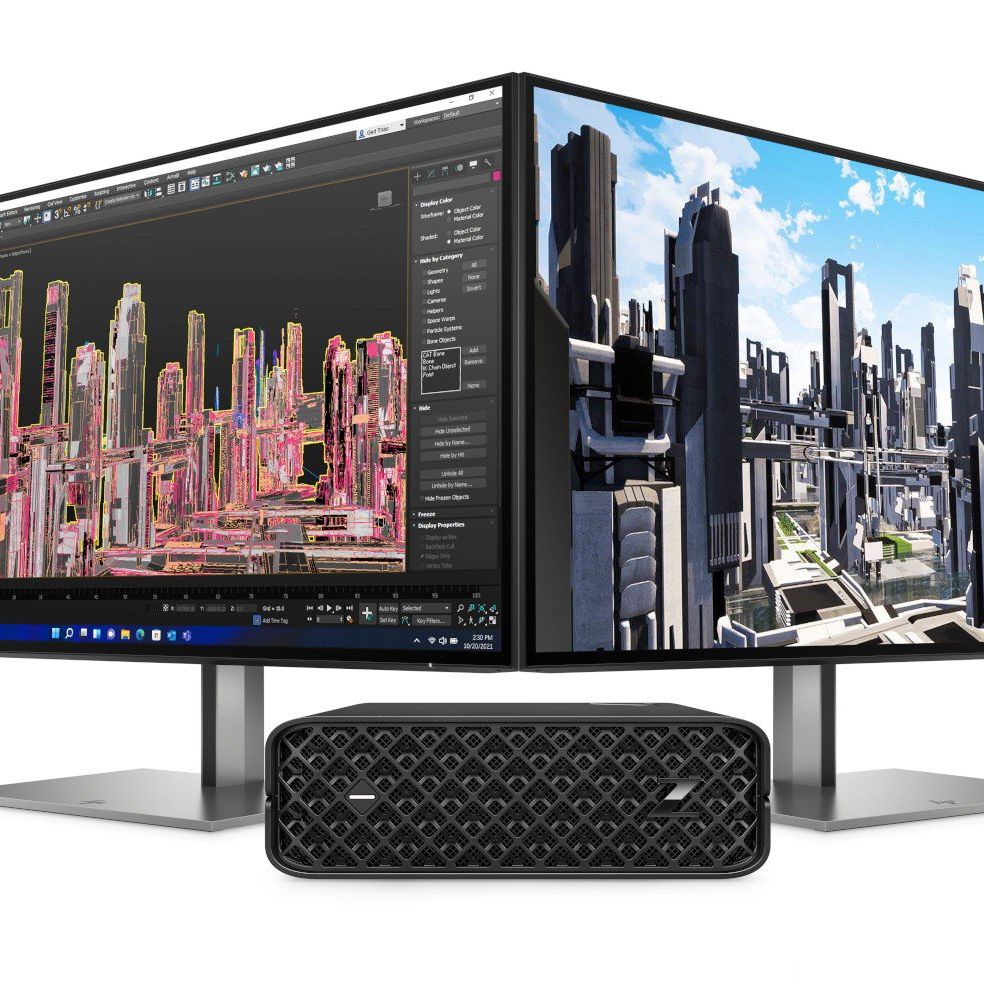 Save desk space in the office with HP's impressively compact Z2