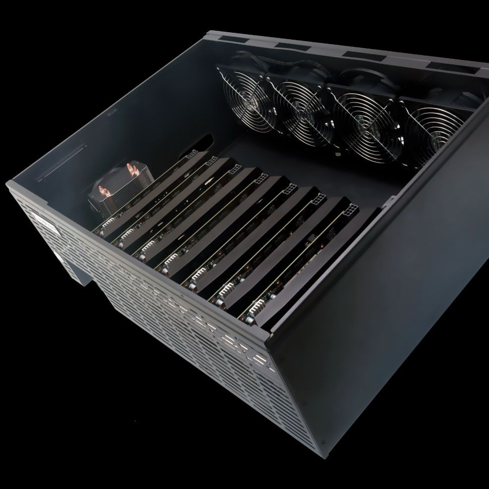 Biostar Fits Eight RX 580 GPUs Into 232 MH/s Mining Monster