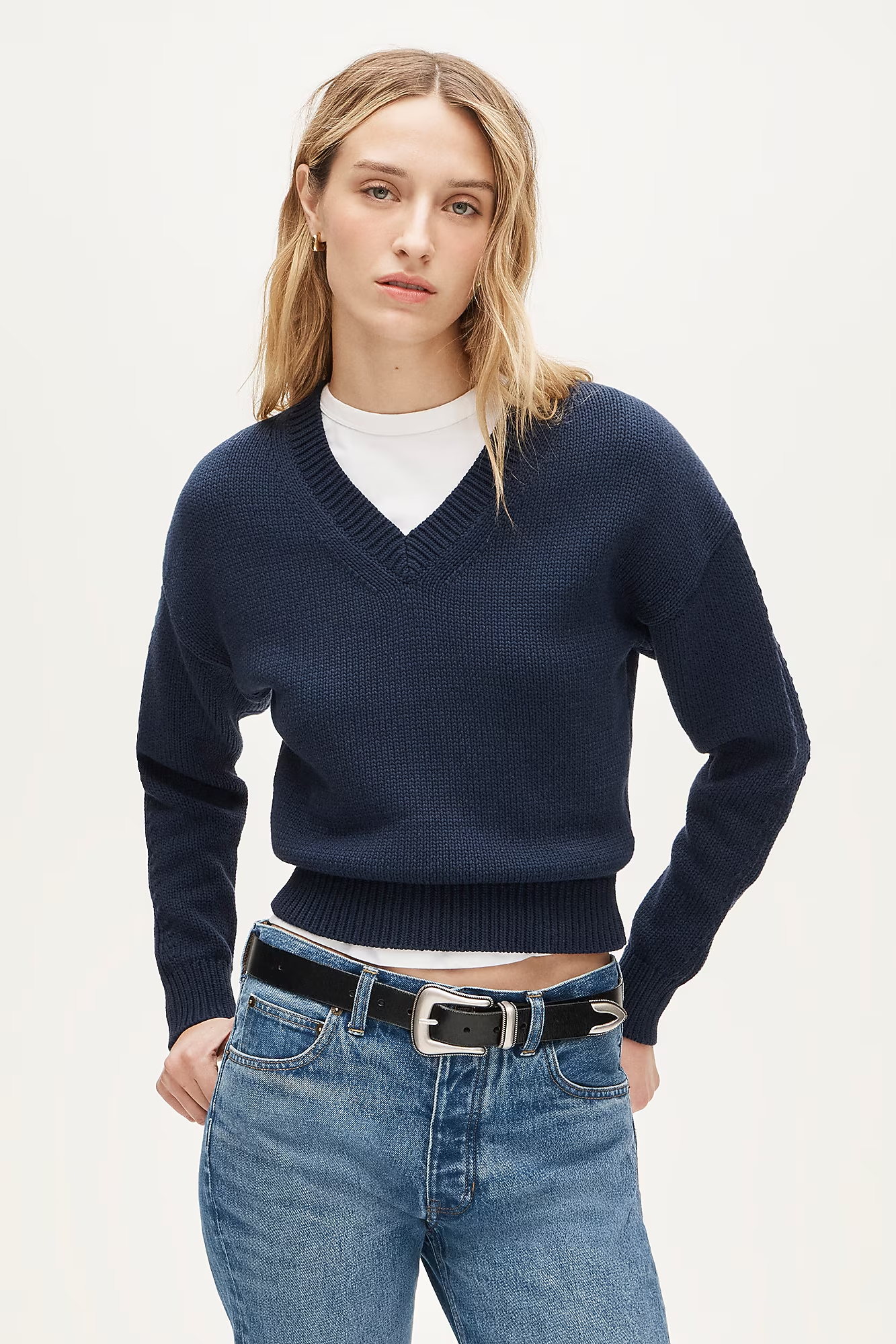 J.Crew, Cotton-Blend V-Neck Pullover Sweater