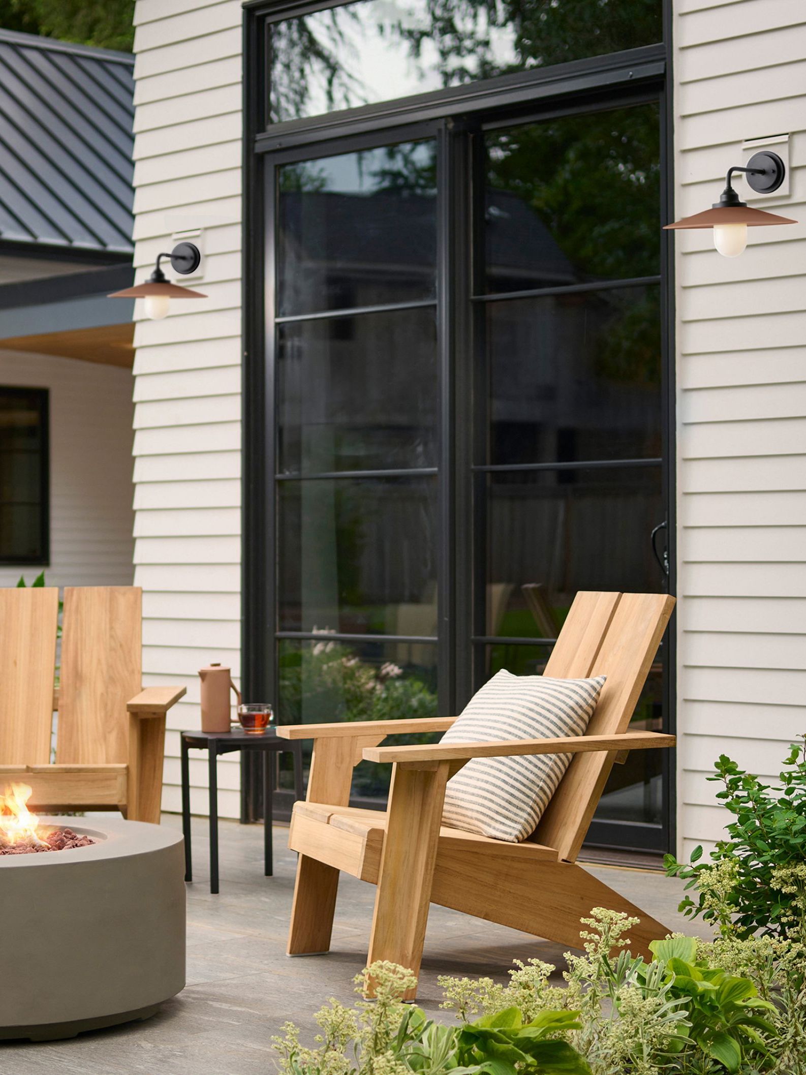 modern outdoor living space