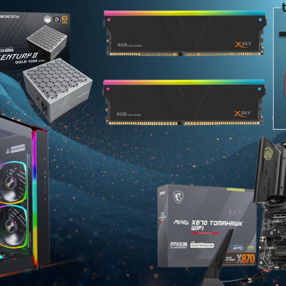 ROM PCパーツセット Get an X870 Motherboard, 32GB of RAM, a 1050W Power supply, and a