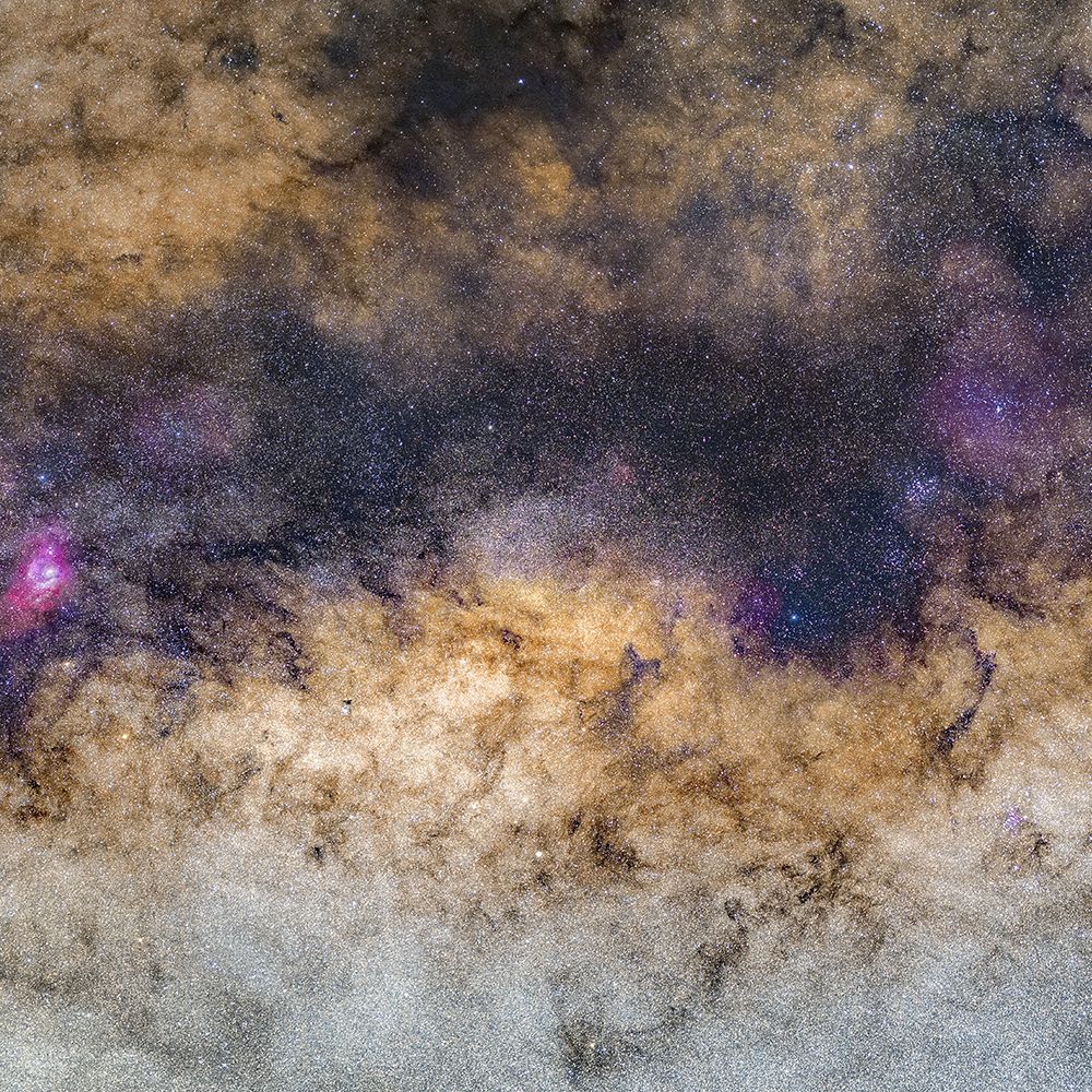 The starry dusty field from the core of our Milky Way galaxy