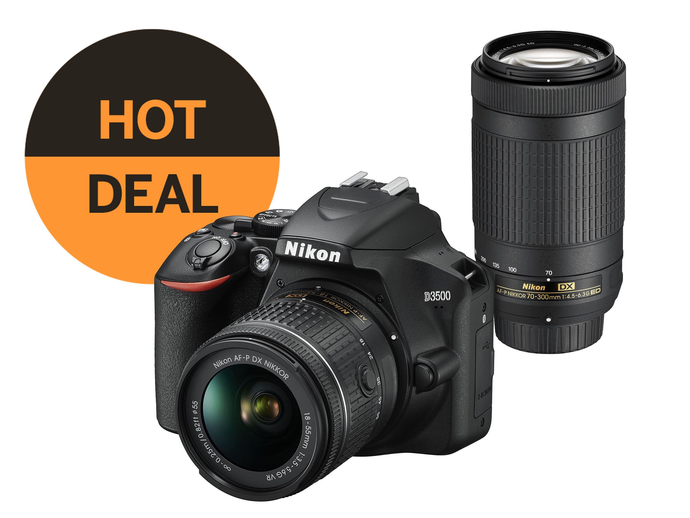 Amazing holiday deal: this Nikon D3500 comes with two zooms for