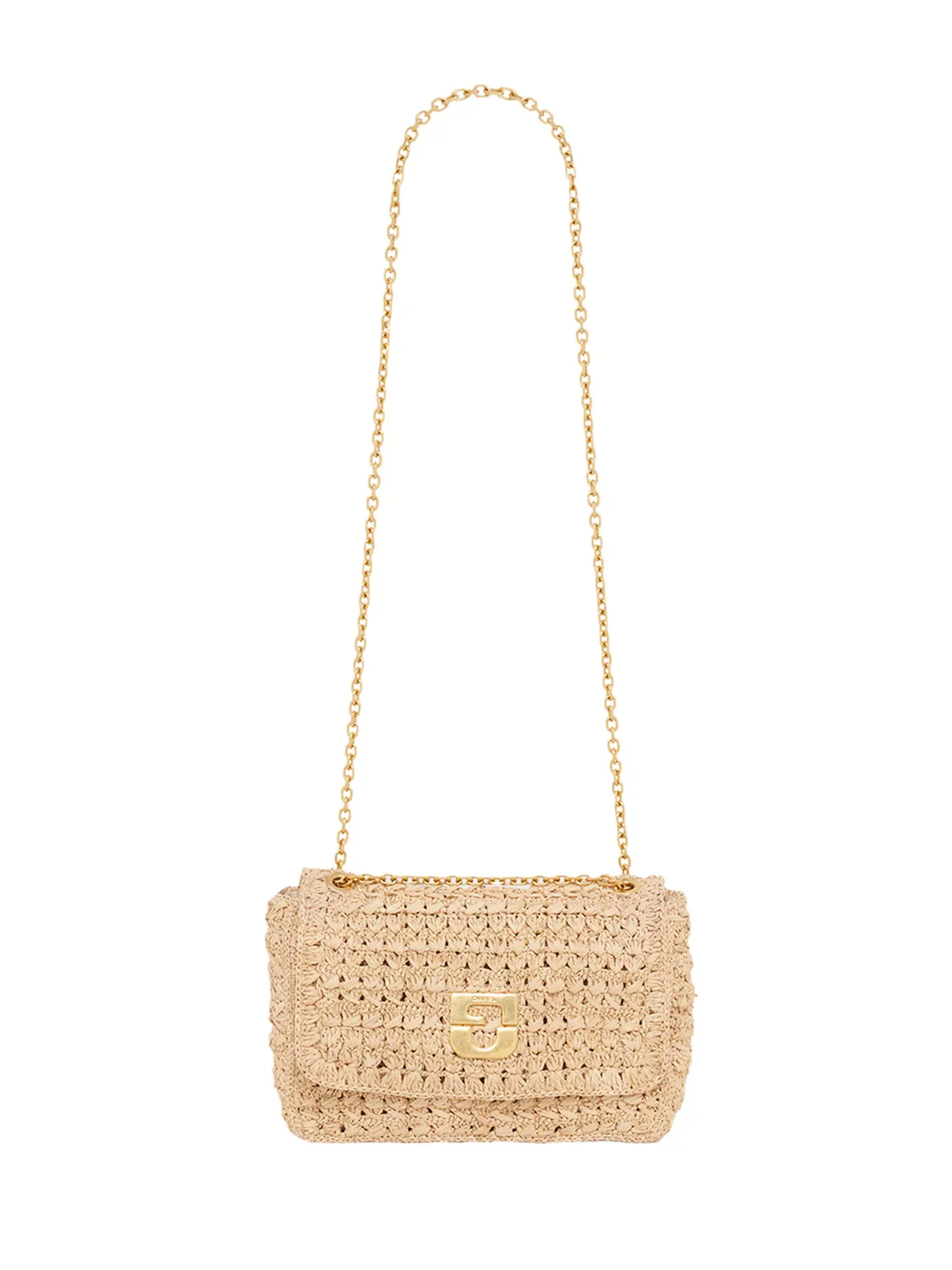 Le Fanny Raffia Crossbody Bag