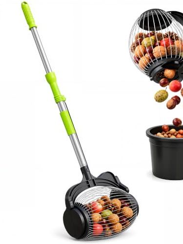Picker Upper Roller for Walnuts, Acorns. & Fallen Apples