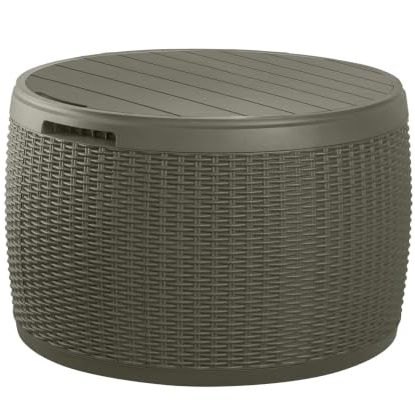 Keter Circa 37 Gallon Resin Deck Box Stool