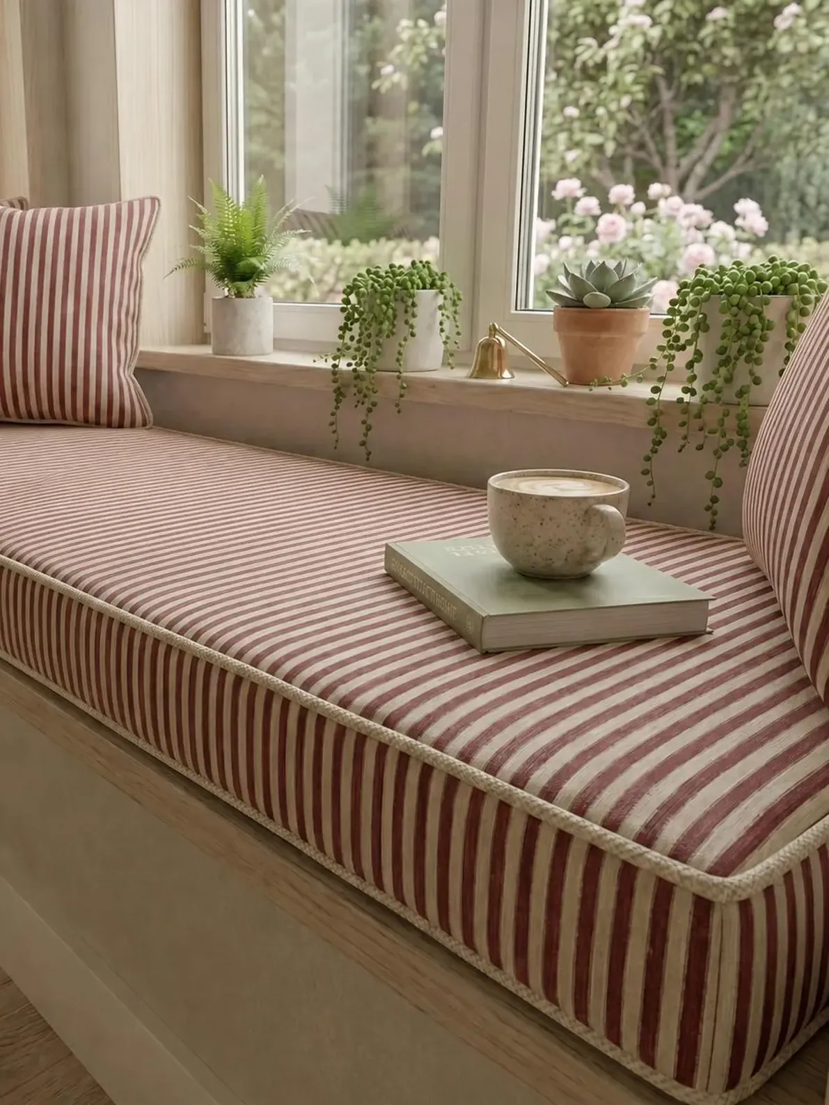 etsy, Striped Bench Cushion
