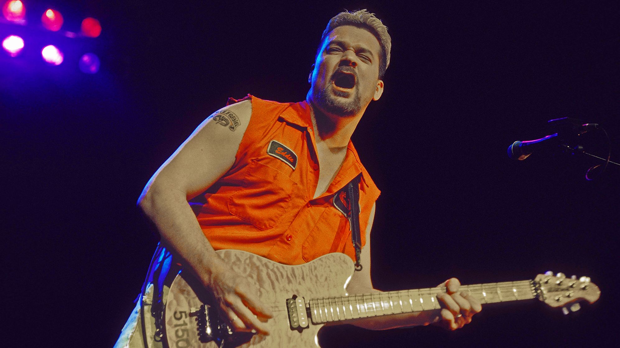 Eddie Van Halen performs in a blizzard in never-seen video