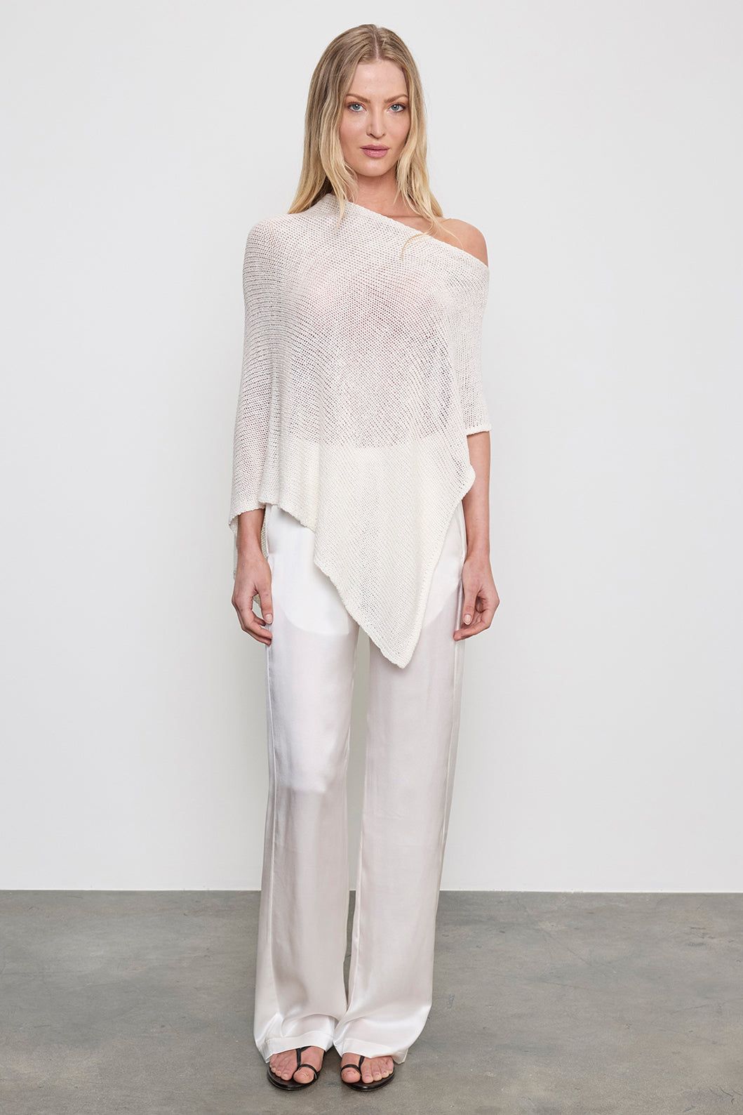 Silk Satin Everywhere Pant | Off White