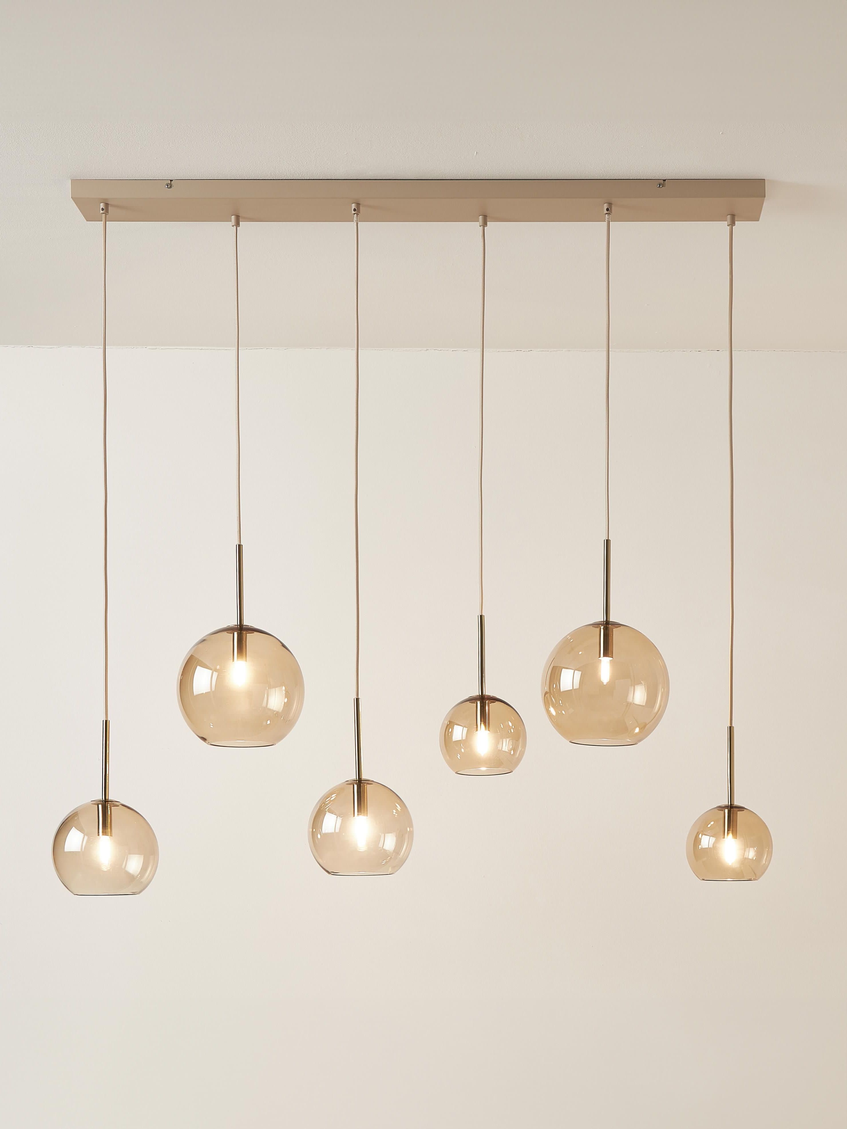 Large Glass Ball Pendant Lamp Raquel