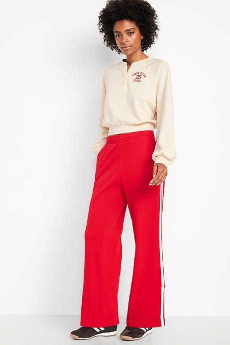 High-Waisted Socomfy Wide-Leg Sweatpants