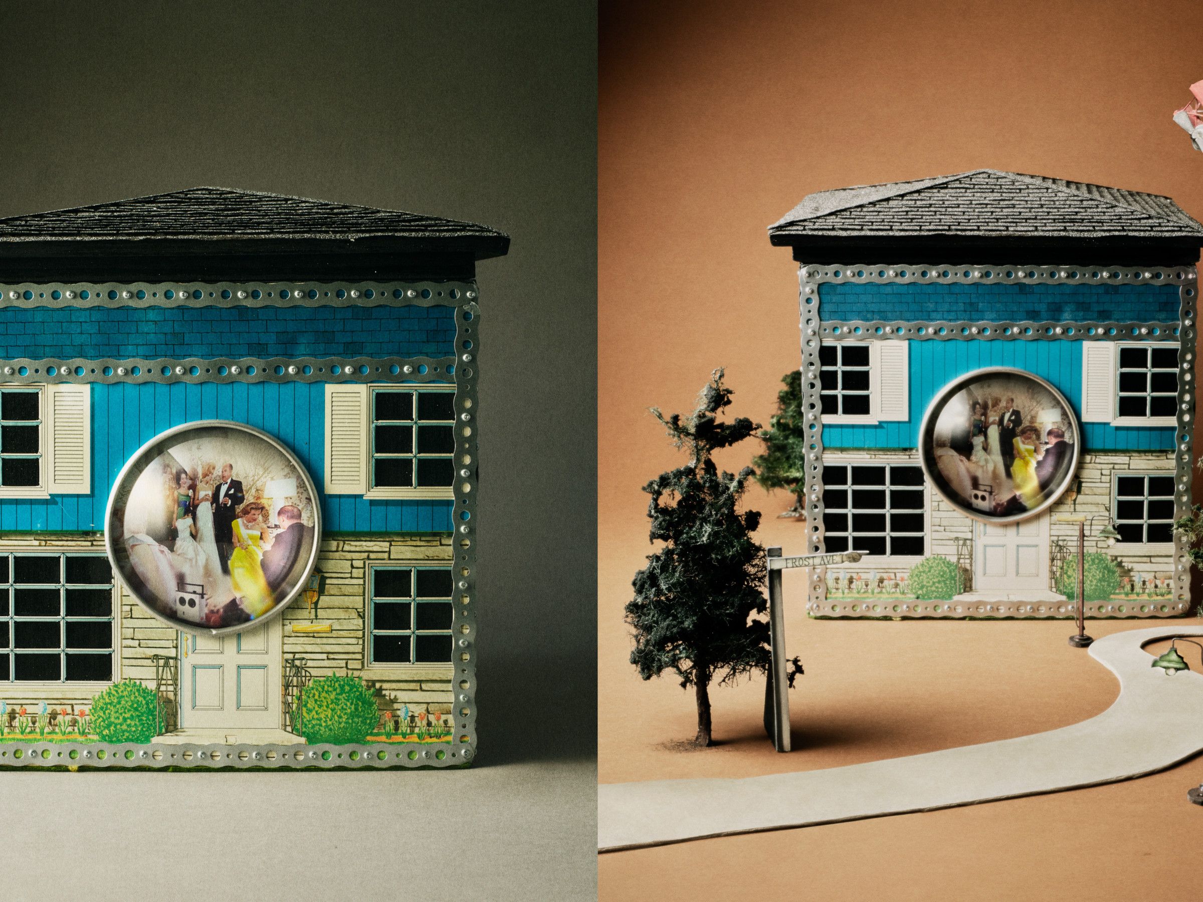 アート・デザイン・音楽 Dolls' Houses Collections Ten bespoke musical dollhouses inhabit a suburban wonderland