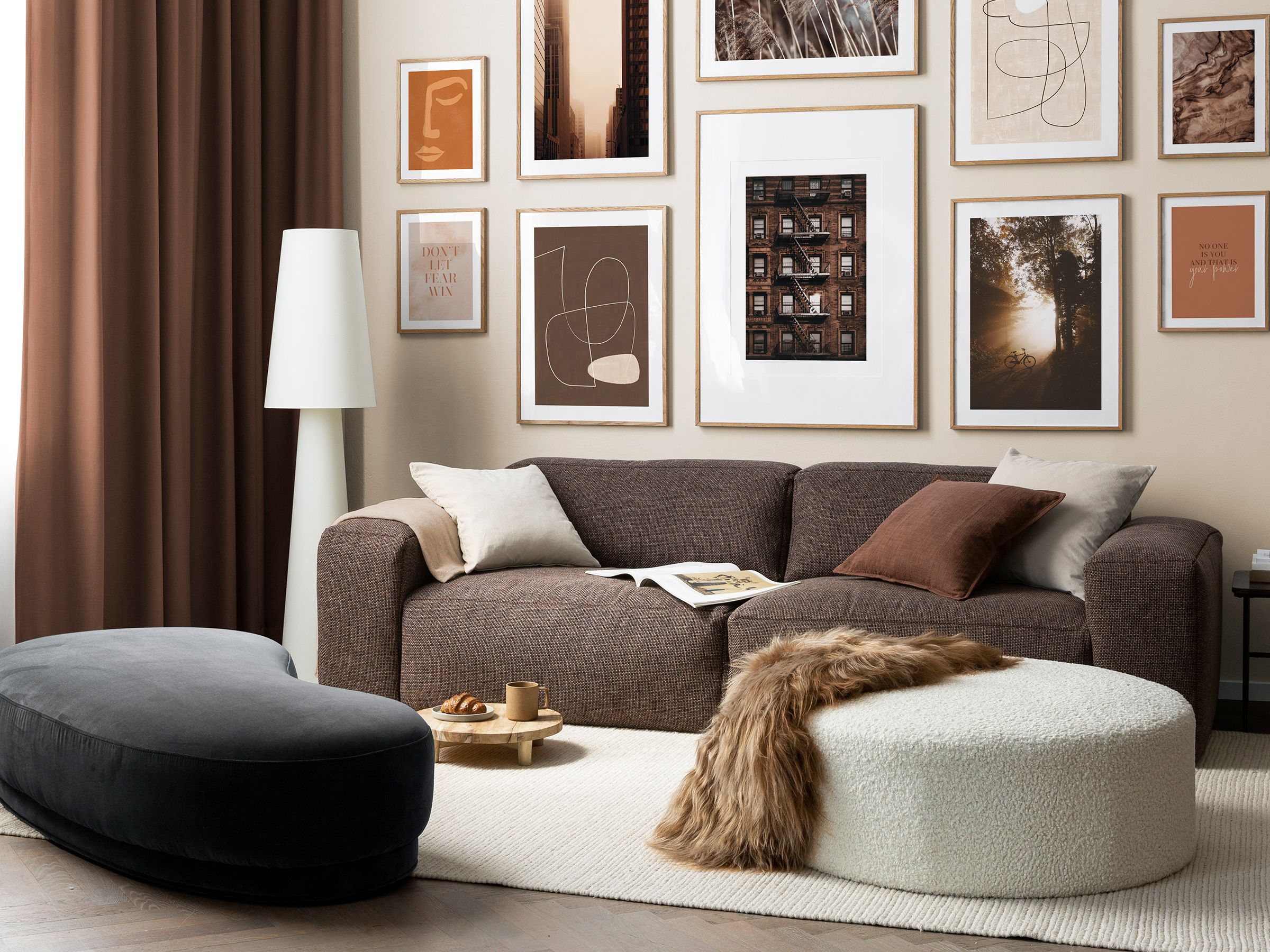 how to dress a grey sofa 13 and brown living rooms that work what colours go with grey sofa living room