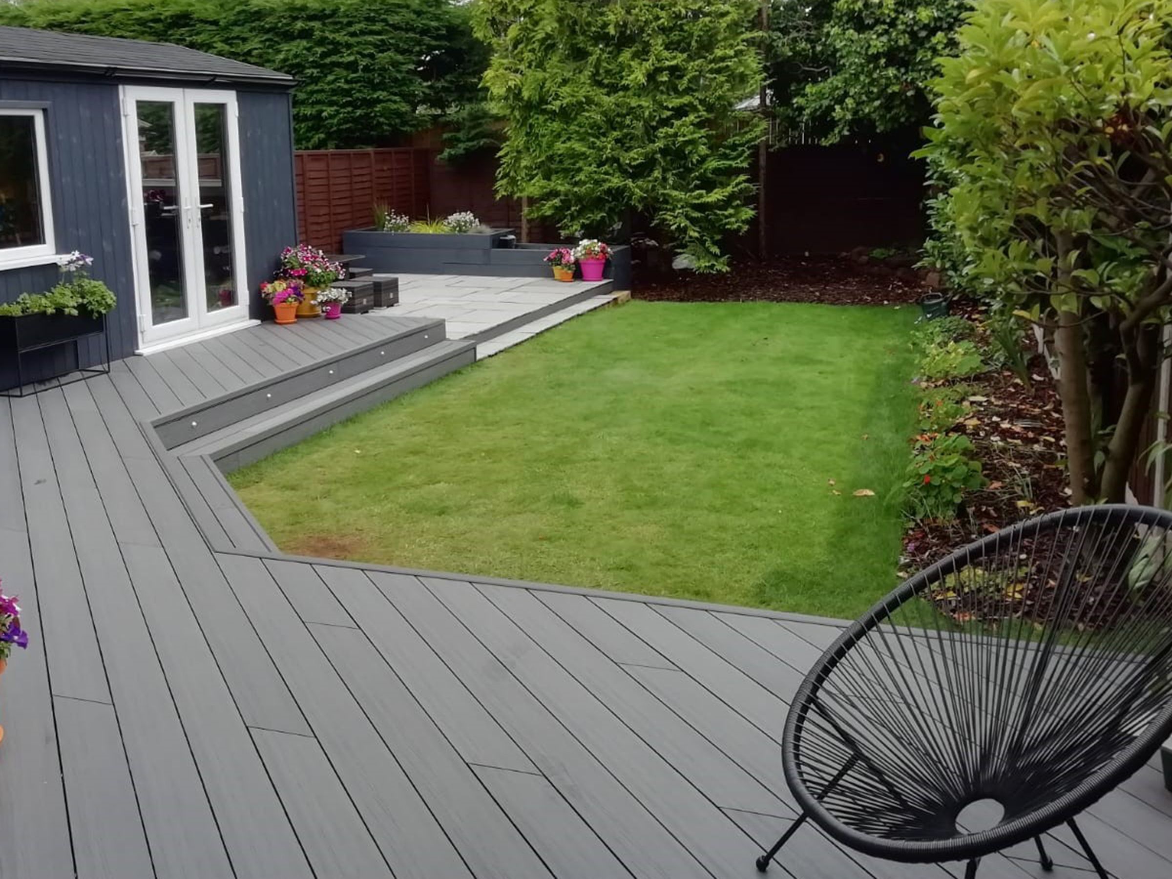 Decking Cleaning example 5 at a UK home