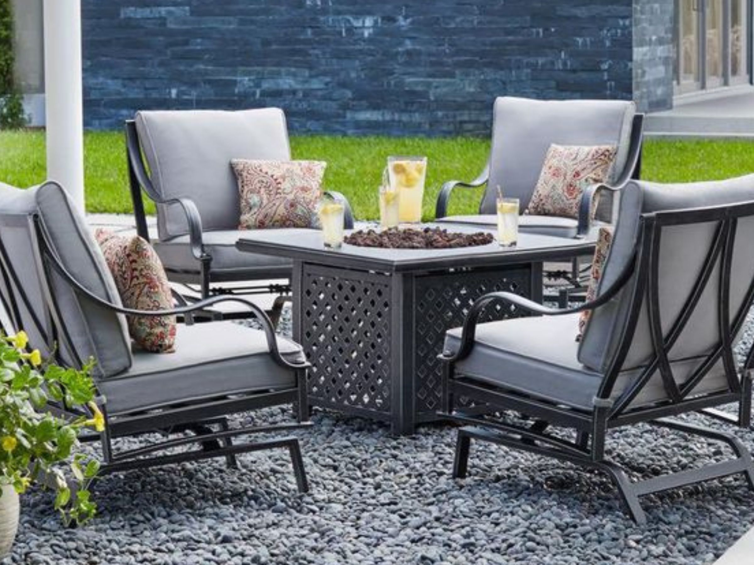 Outdoor Patio Dining Home Depot Stackable Wicker Chairs PHI VILLA