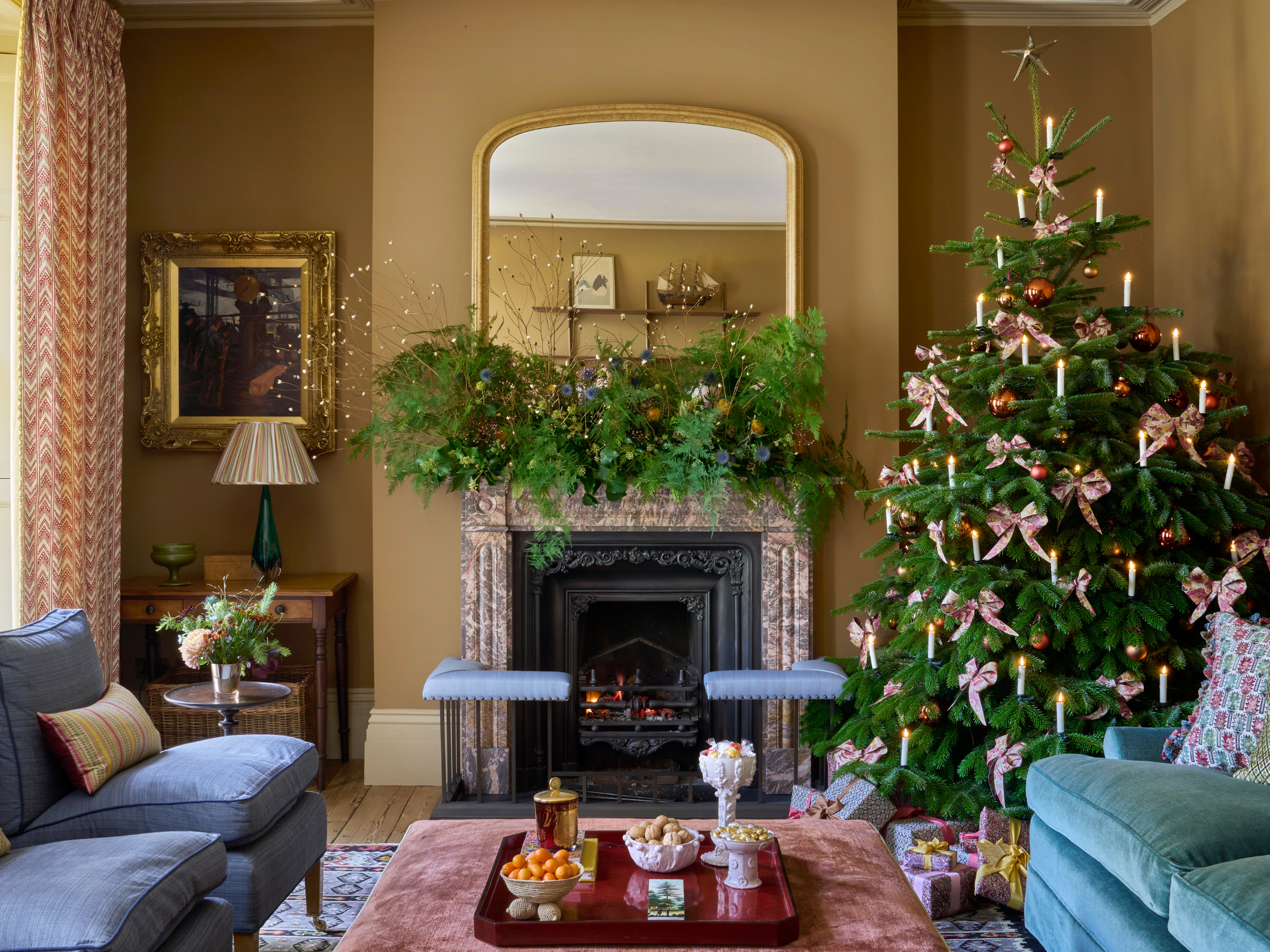 well dressed home christmas The Most Beautiful Homes from Our Archives AW
