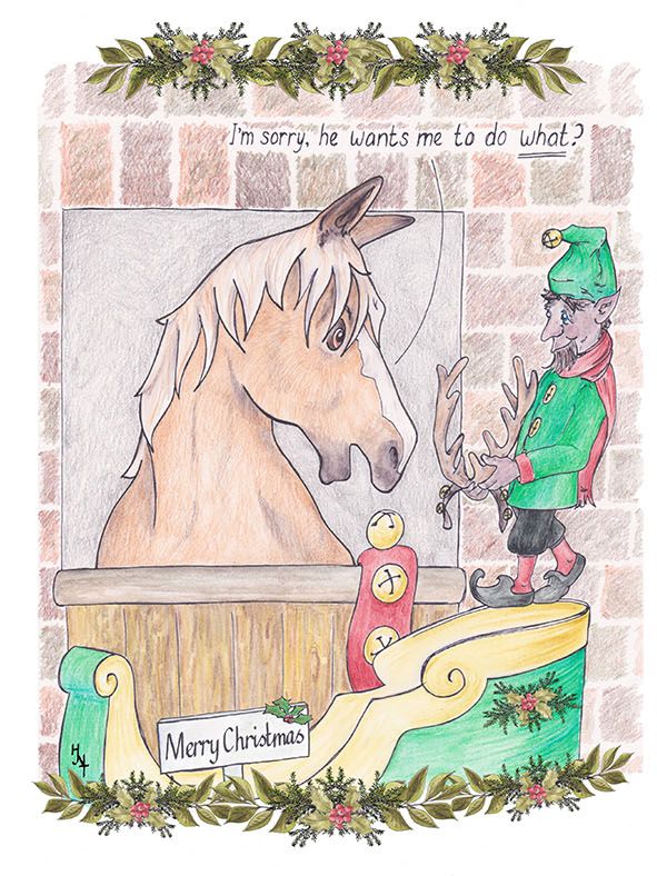 Ride high charity Christmas card