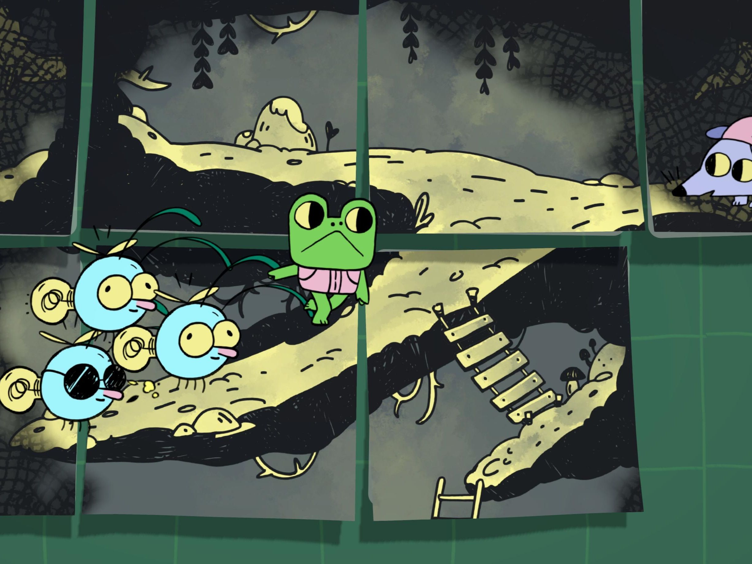 I'm celebrating Spring by helping a little frog wake up from