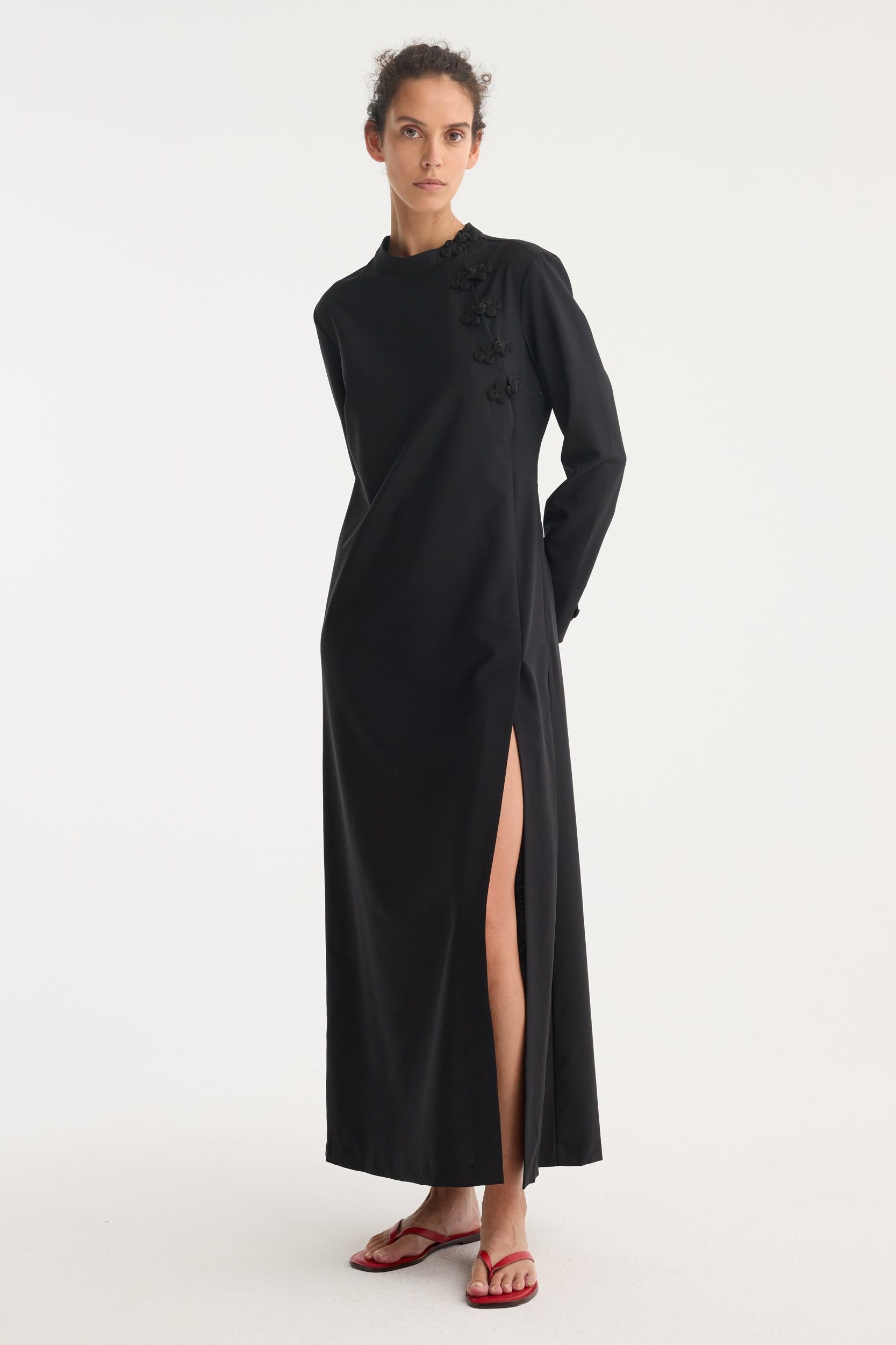 Pankou Closure Dress | Black