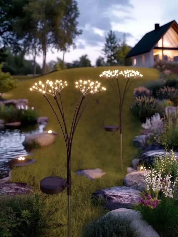 Solarcentre&amp;reg; Starburst Swaying Outdoor Solar Stake Lights (set of 2)