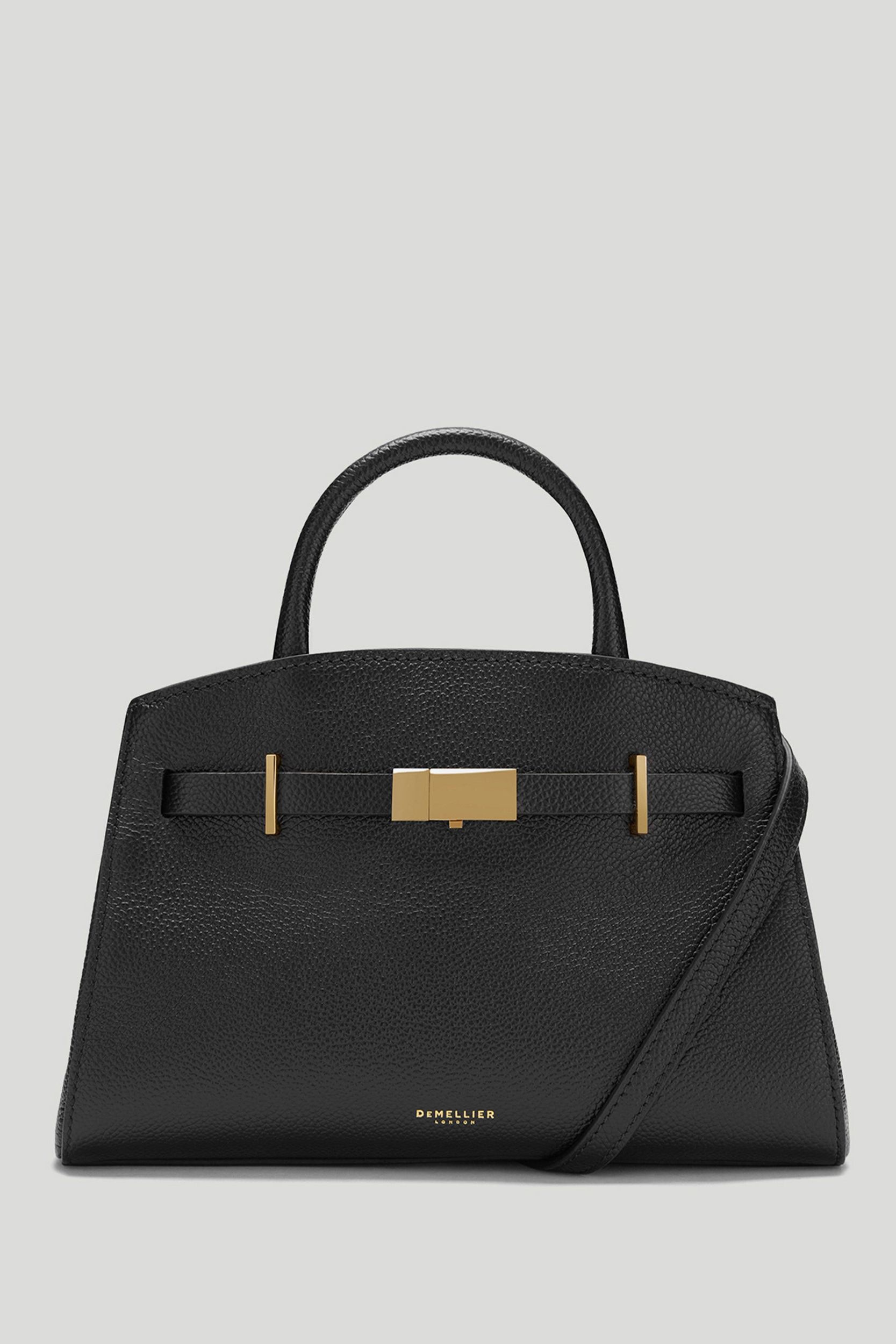 The Small Hudson | Black Small Grain | Demellier