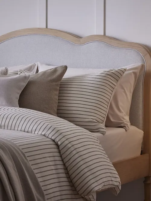 Amalfi 200 Thread Count Pinstripe Duvet Cover & Pillowcase Set 